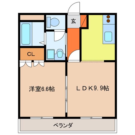 藤浪駅 徒歩5分 2階の物件間取画像